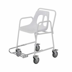 Mobile Shower Chair with Footrest